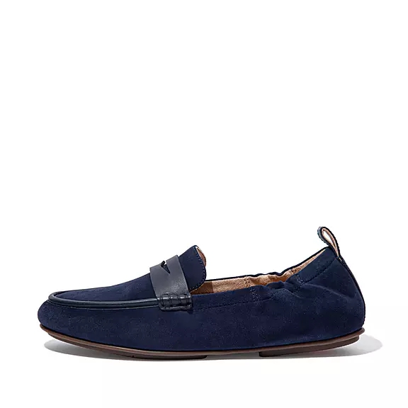 FitFlop ALLEGRO Mocka Penny Loafers Marinblå | 11534173