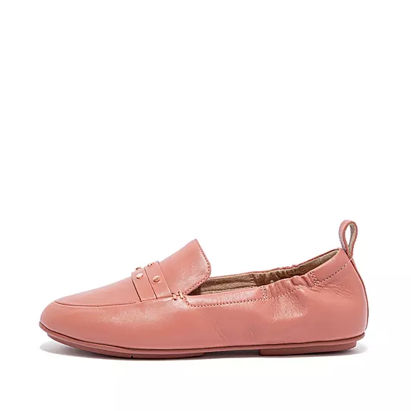 FitFlop ALLEGRO Studded Läder Loafers Rosa | 28944815