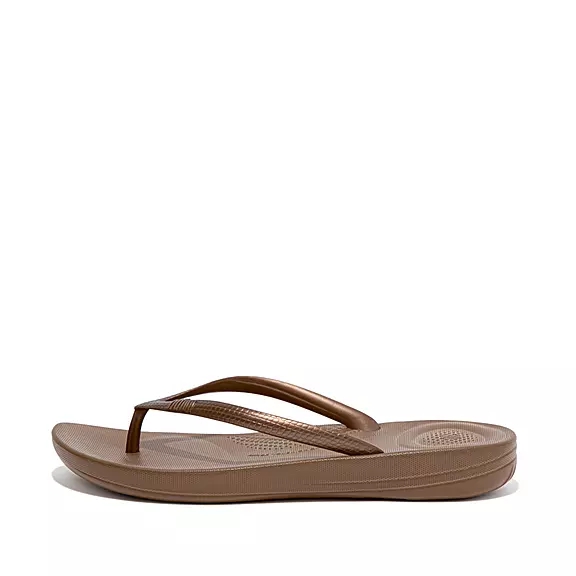 FitFlop IQUSHION Ergonomic Badsandaler Choklad | 18639901