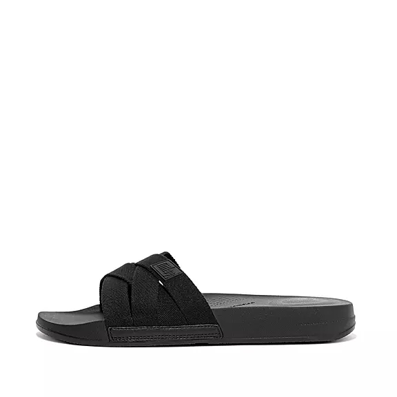 FitFlop IQUSHION Multi-Rem Tofflor Svarta | 39897107