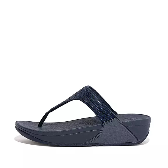 FitFlop LULU Crystal Tåsandaler Marinblå | 21388860