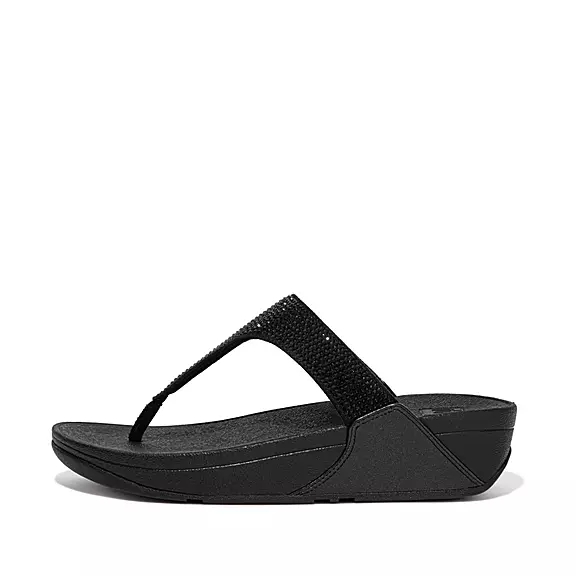 FitFlop LULU Crystal Tåsandaler Svarta | 34178621