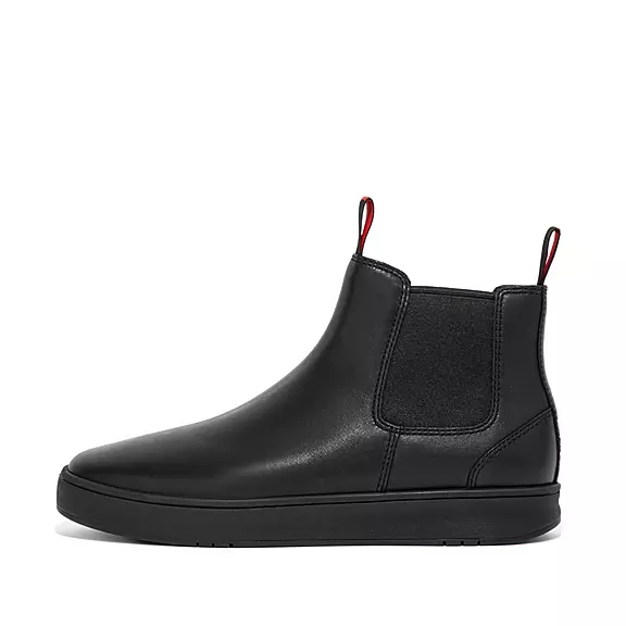 FitFlop MARGAN Vattentäta Läder Chelsea Stövlar Svarta | 49171815