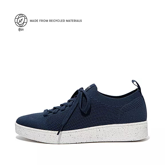 FitFlop RALLY E01 Multi-Knit Sneakers Marinblå | 65427240