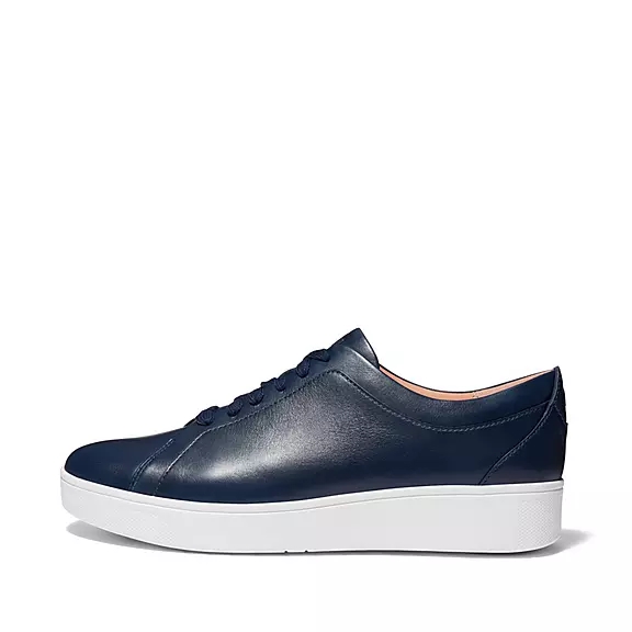 FitFlop RALLY Läder Sneakers Marinblå | 38933068