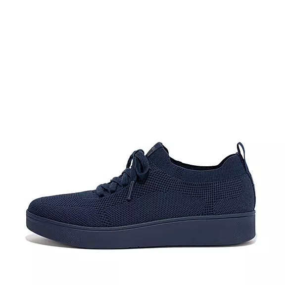 FitFlop RALLY Vatten-Resistant Knit Sneakers Marinblå | 88757594