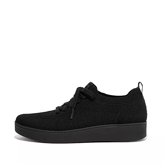 FitFlop RALLY Vatten-Resistant Knit Sneakers Marinblå | 91345445