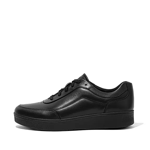 FitFlop RALLY X Läder Sneakers Svarta | 79903012