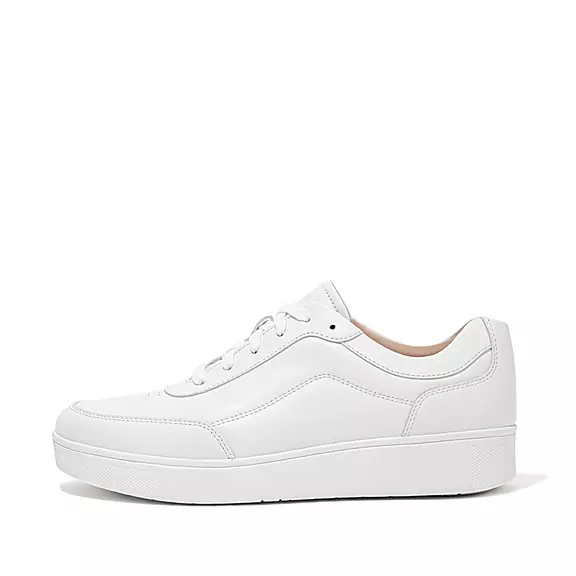 FitFlop RALLY X Läder Sneakers Vita | 73331564