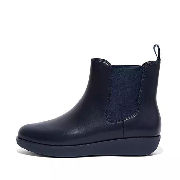 FitFlop SUMI Vattentäta Läder Chelsea Stövlar Marinblå | 90286796