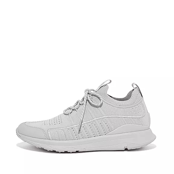 FitFlop VITAMIN FF Knit Sports Sneakers Grå | 98521793