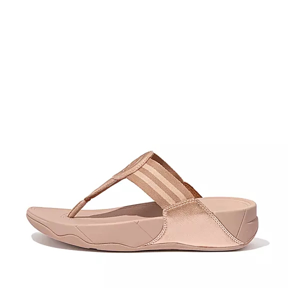 FitFlop WALKSTAR Webbing Tåsandaler Rosa | 93924995